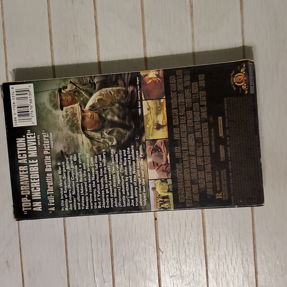 6/$10 Windtalkers VHS Tape - Picture 2 of 3
